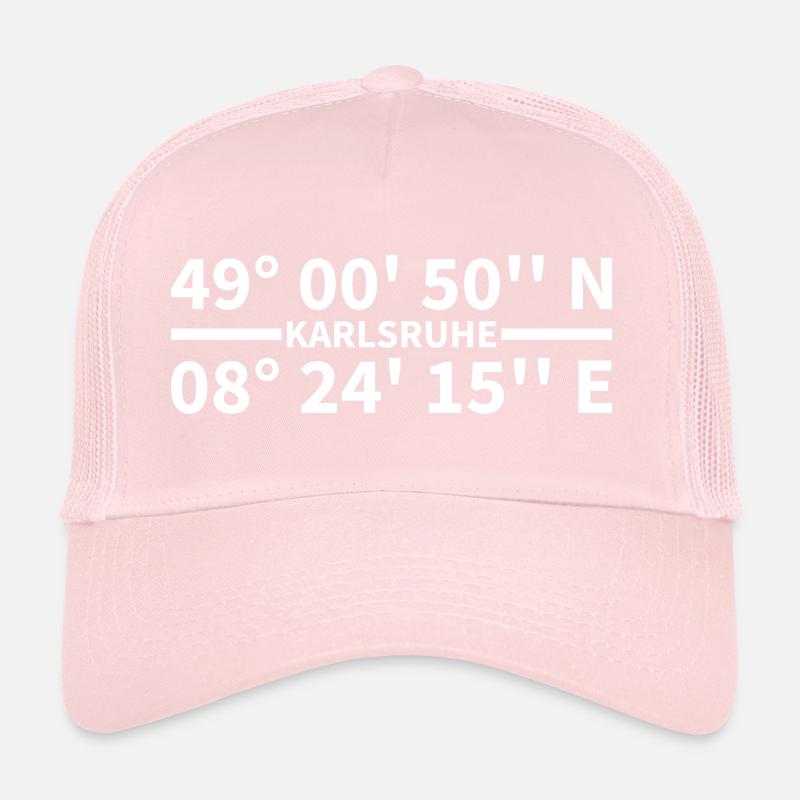 Karlsruhe Coordinates Trucker Cap