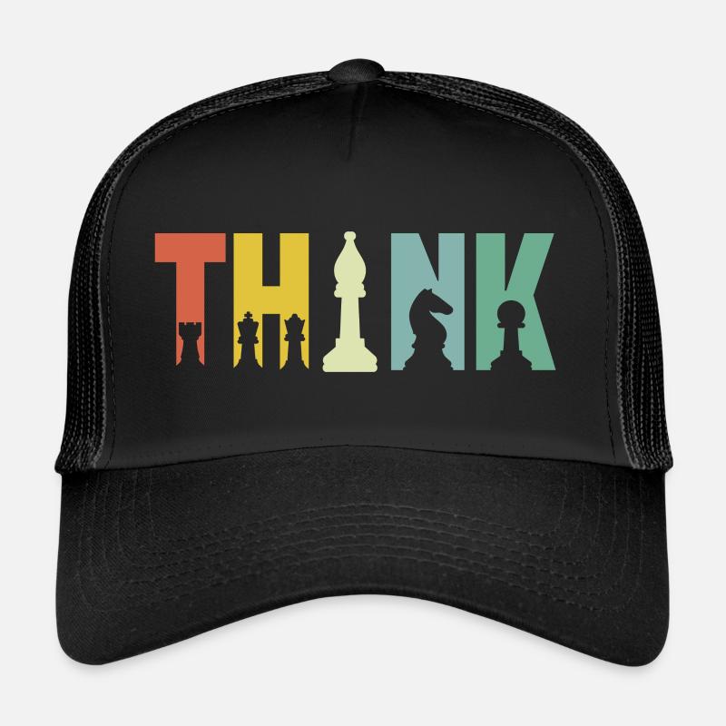 Think Schach Schachfiguren Trucker Cap