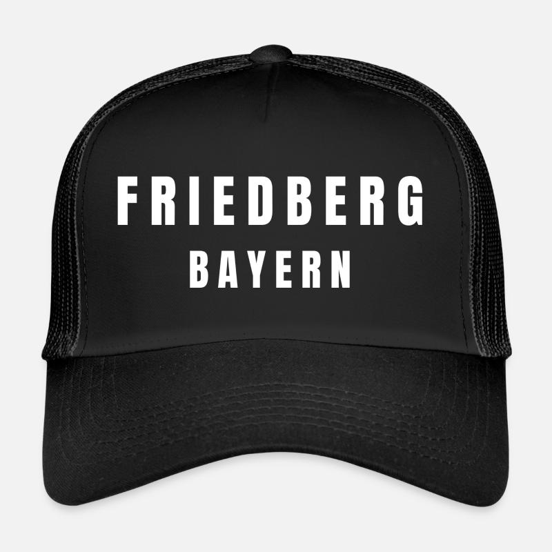 Friedberg Bayern - Trucker Cap - Schwarz/Schwarz