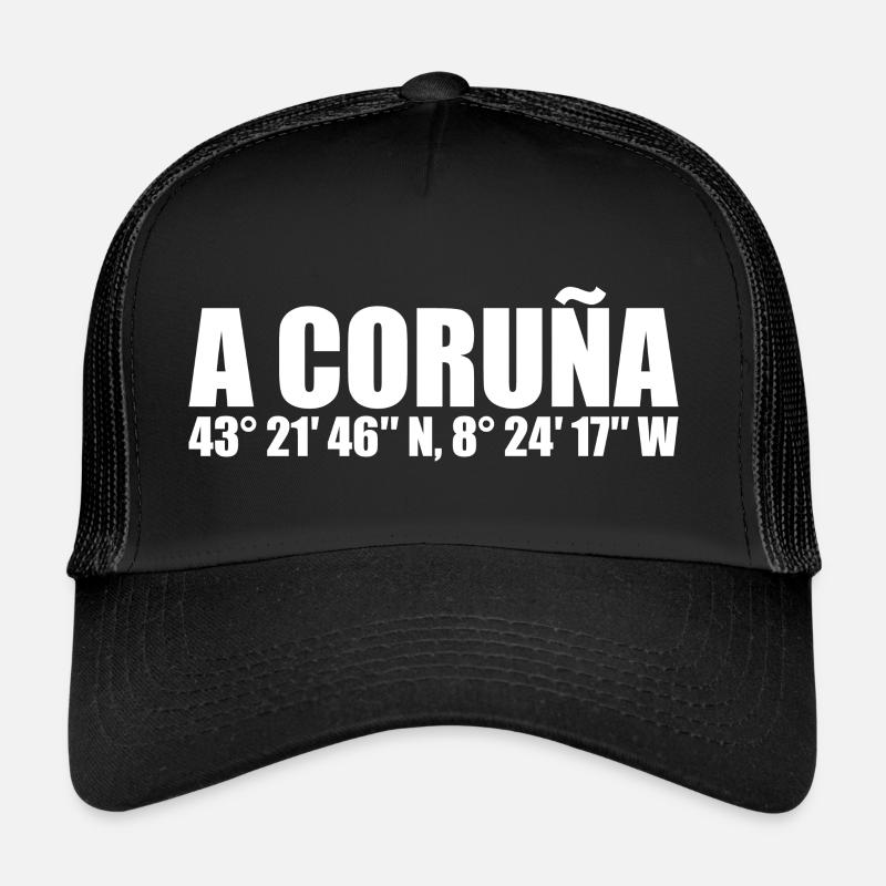 A Coruña coordinates Trucker Cap
