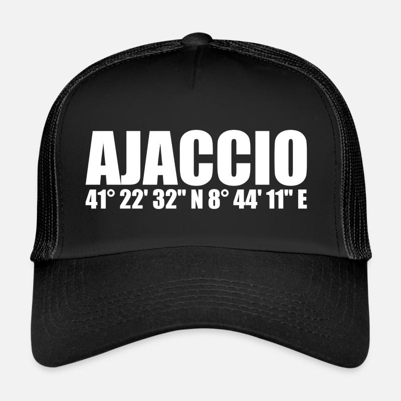 Ajaccio coordinates Trucker Cap