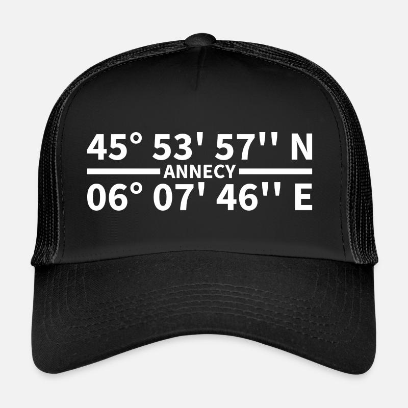 Coordonnées d’Annecy Casquette trucker 