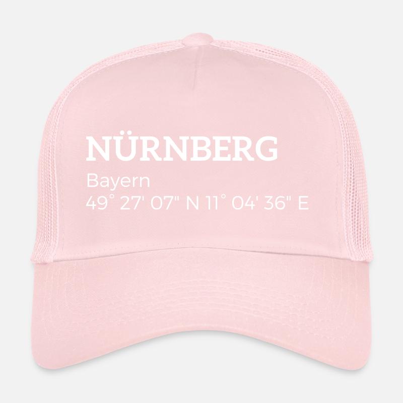 Nuremberg les coordonnées de la Bavière Casquette trucker 