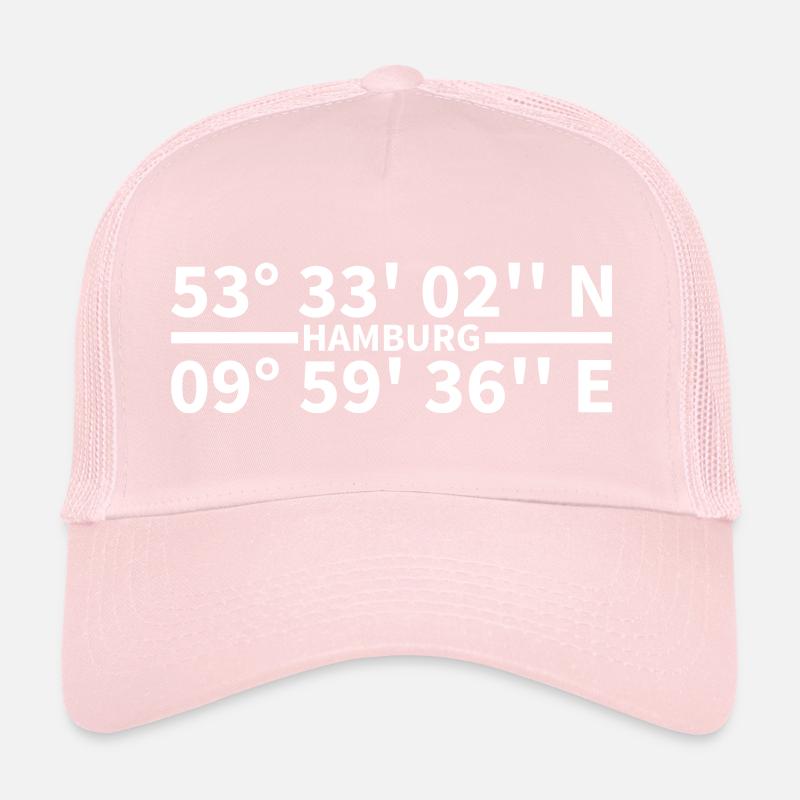 Coordonnées de Hambourg Casquette trucker 