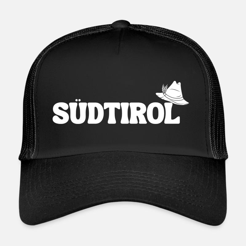 Südtirol - Trucker Cap - Schwarz/Schwarz