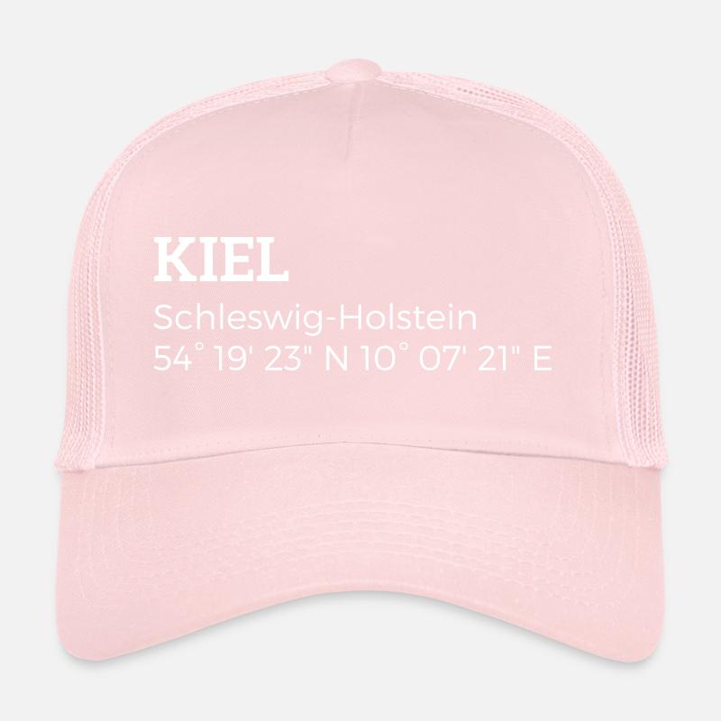 Kiel Schleswig-Holstein coordinates Trucker Cap