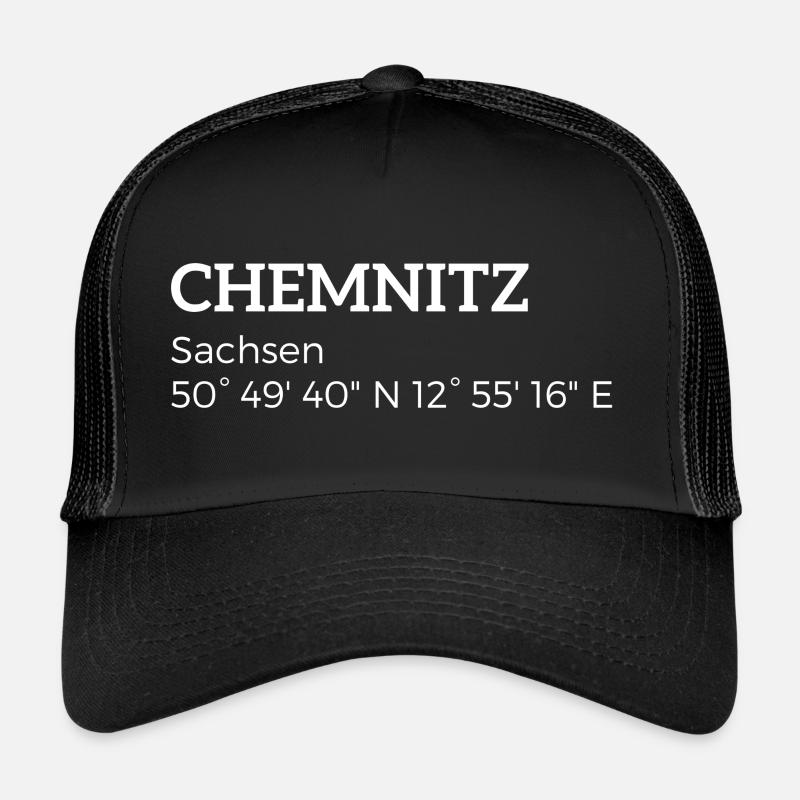 Chemnitz Saxony coordinates Trucker Cap