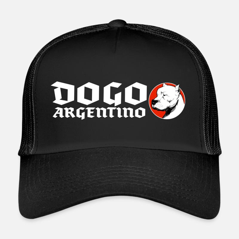 Dogo Argentino - Trucker Cap - Schwarz/Schwarz