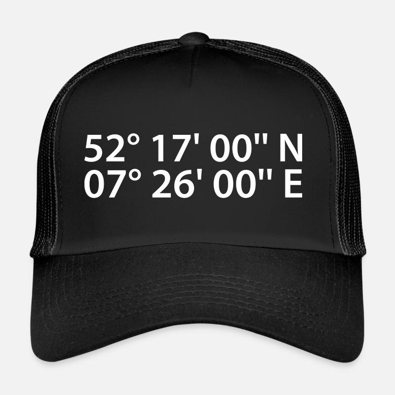 Rheine coordinates Trucker Cap