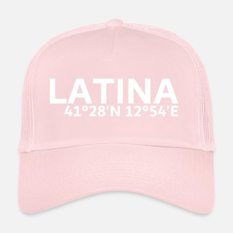 Coordonnées latines Casquette trucker 