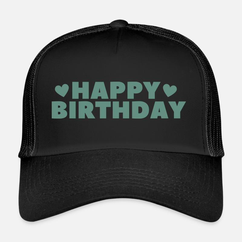 Joyeux anniversaire Salutation d’anniversaire Cadeau d’anniversaire Casquette trucker 
