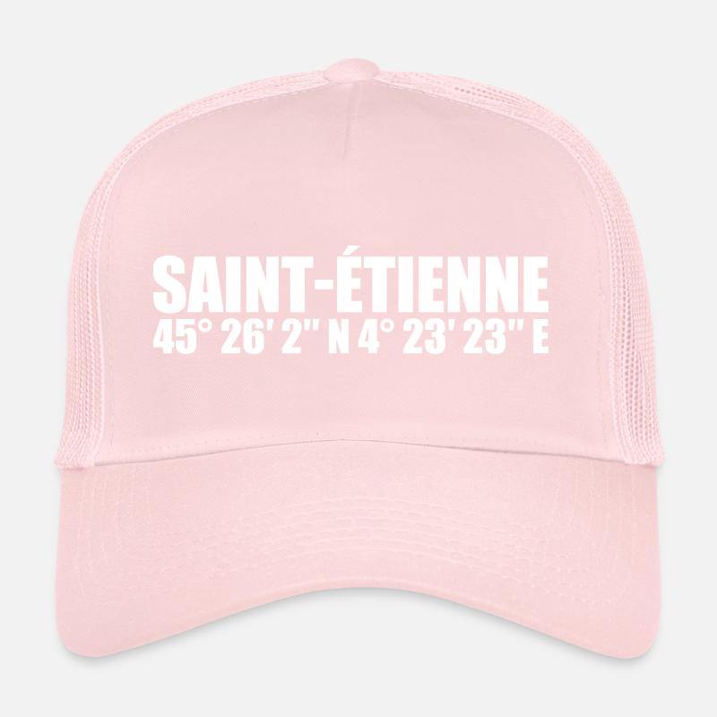 Coordonnées de Saint-Étienne Casquette trucker 