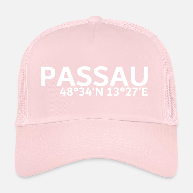 Passau coordinates Trucker Cap