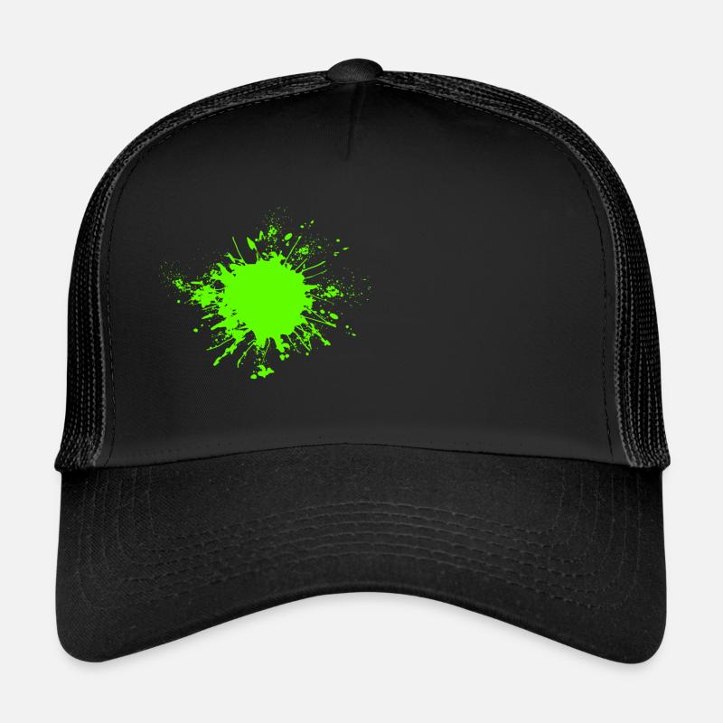 Farbenfroh - Trucker Cap - Schwarz/Schwarz