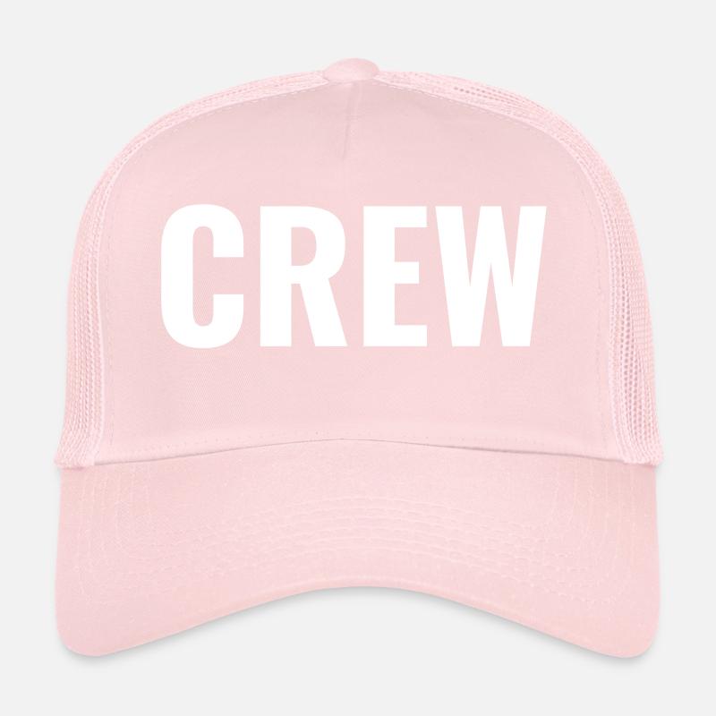 CREW text shirt backside Trucker Cap
