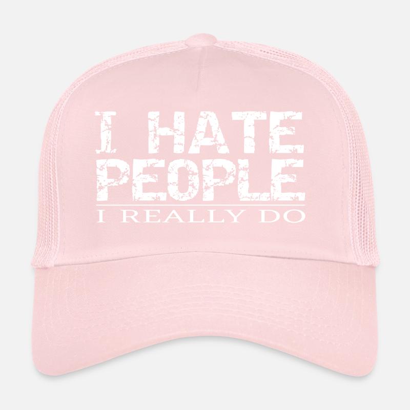 Je déteste les gens Casquette trucker 