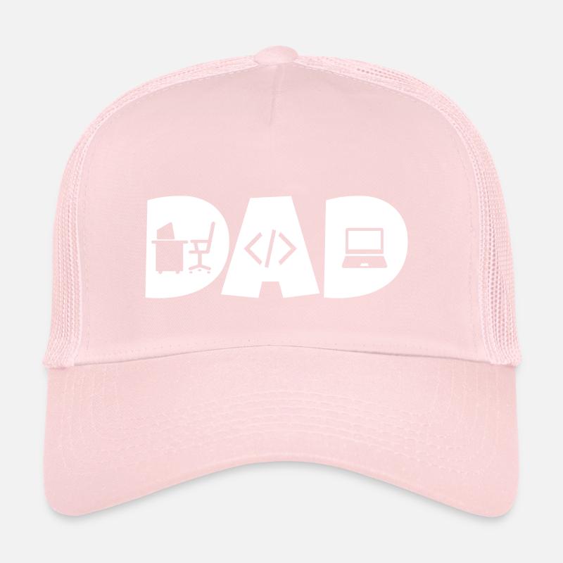 papa programmeur codeur papa développeur Casquette trucker 