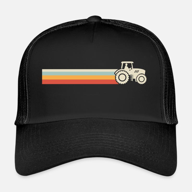 Retro tractor for farmer tractor Trucker Cap