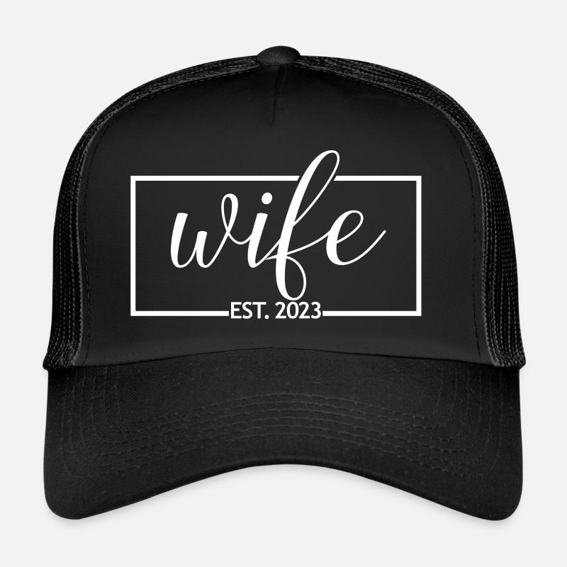 Ehefrau Est. 2023 Verlobung Brautdusche Hochzeit Trucker Cap