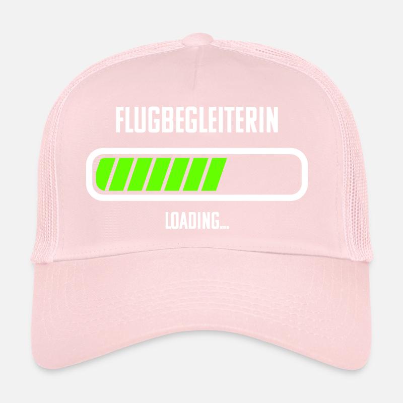 Flugbegleiterin Beruf Loading Ladebalken Trucker Cap