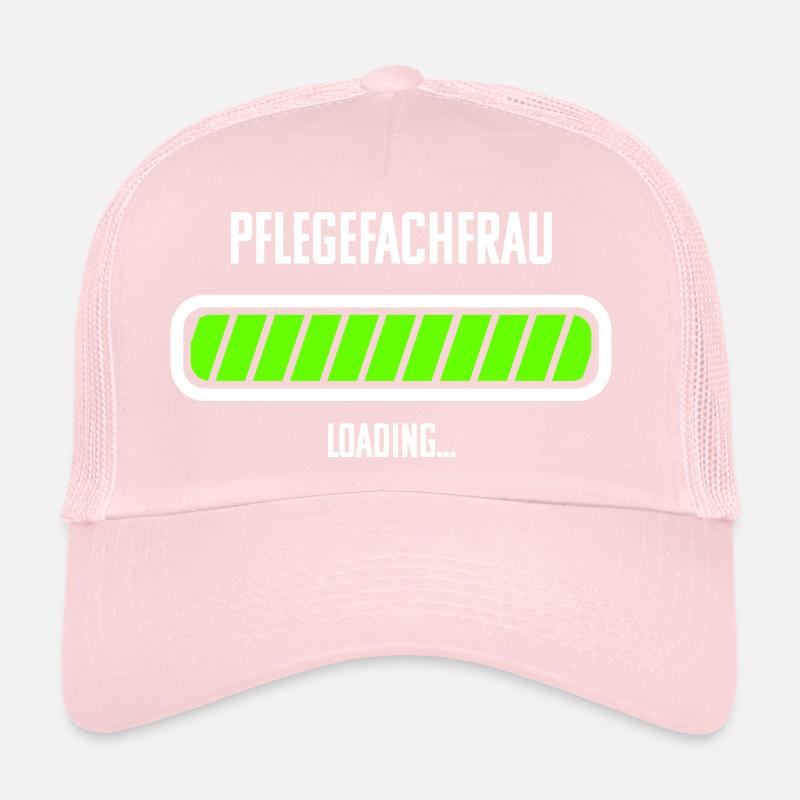 Pflegefachfrau Beruf Loading Ladebalken Trucker Cap