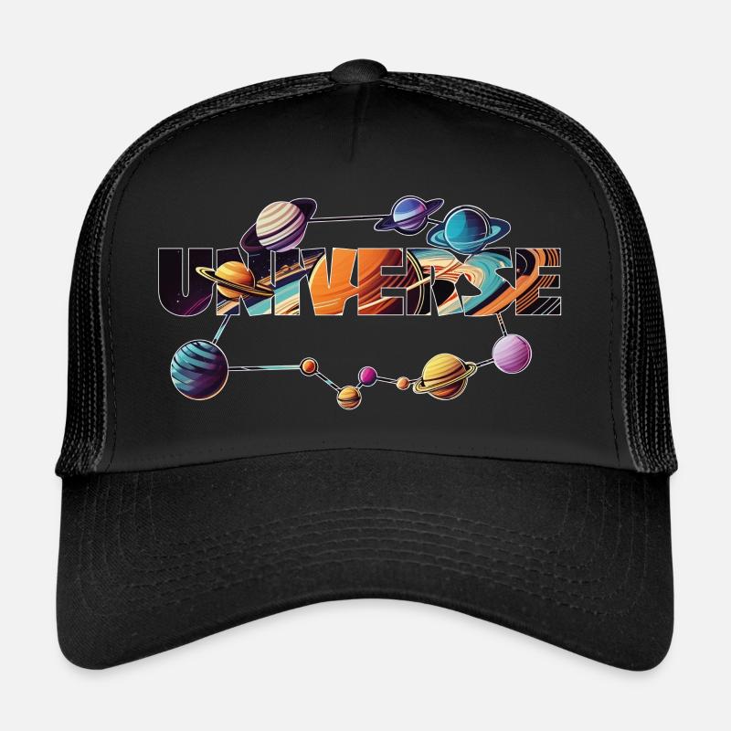 Universe - Trucker Cap - black/black
