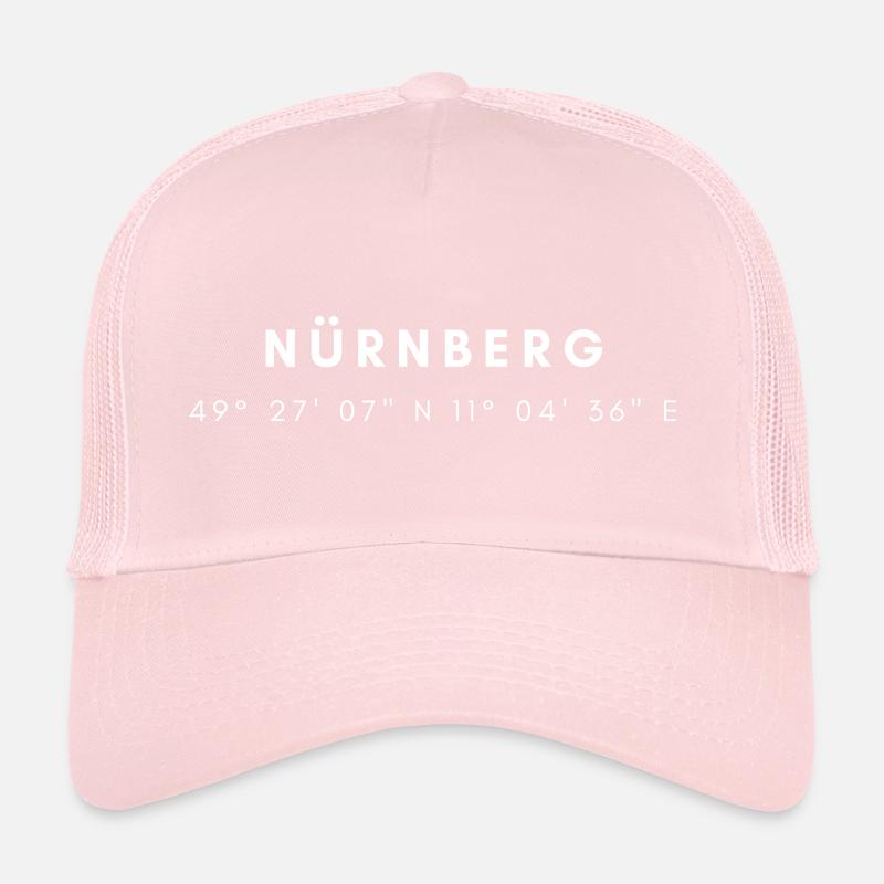Coordonnées de Nuremberg Casquette trucker 