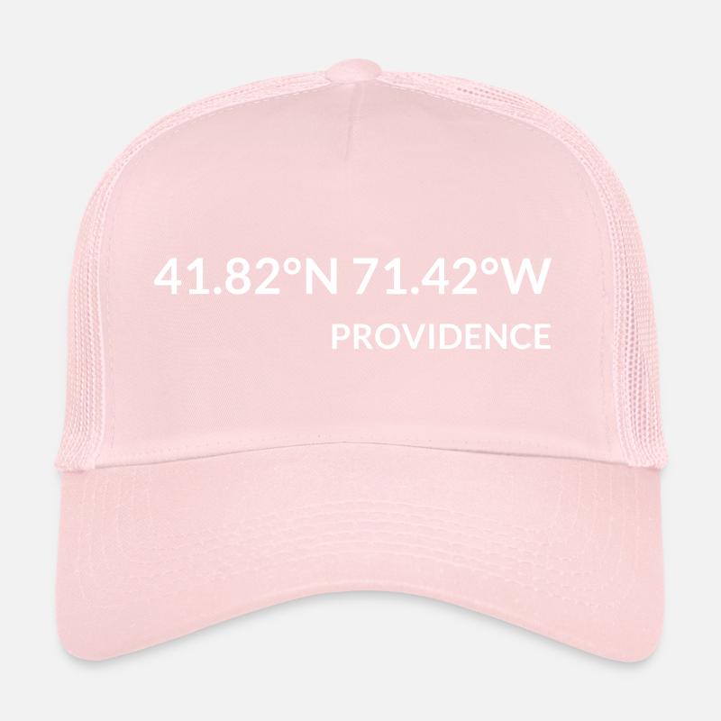 Providence, Rhode Island, USA Coordinates Trucker Cap