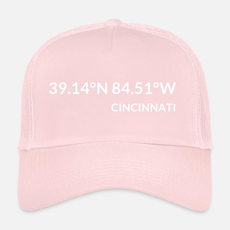 Cincinnati, Ohio, USA Coordinates Trucker Cap