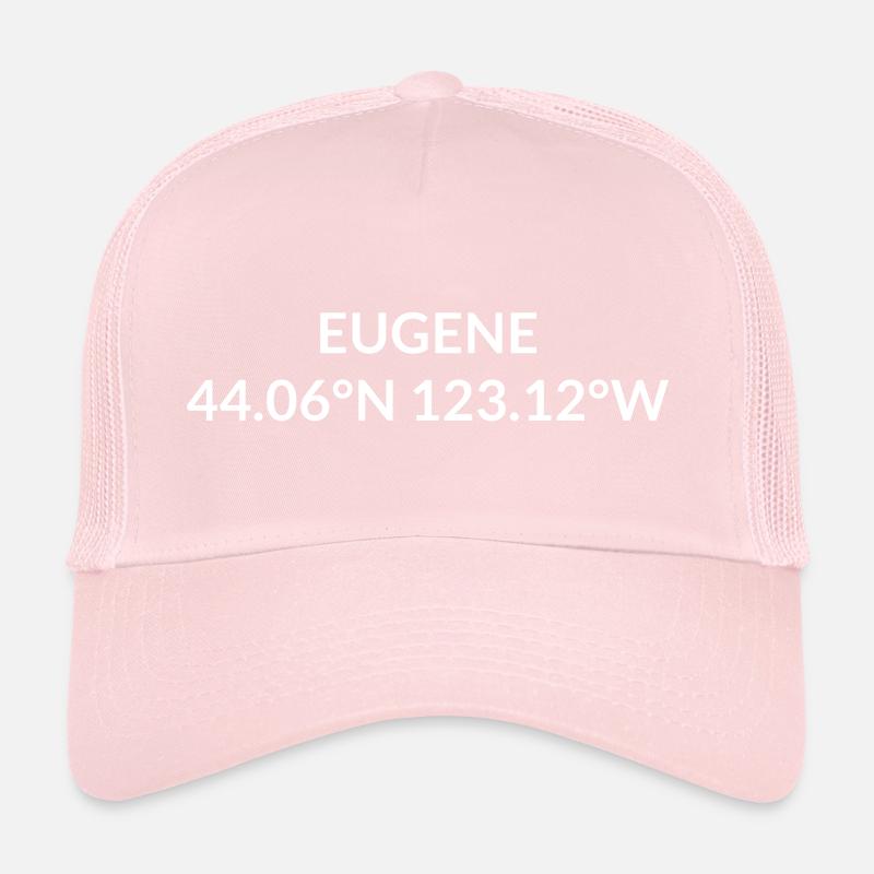 Eugene, Oregon, USA Coordinates Trucker Cap