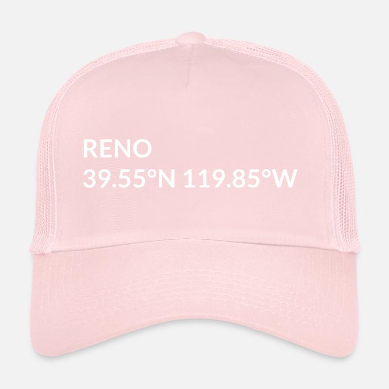 Reno, Nevada, USA Coordinates Trucker Cap