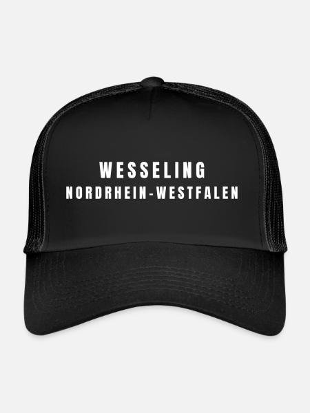Wesseling, Rhénanie-du-Nord-Westphalie - Casquette trucker  - noir/noir - Devant