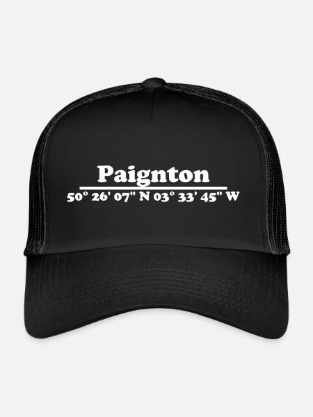 Coordonnées de Paignton - Casquette trucker  - noir/noir - Devant