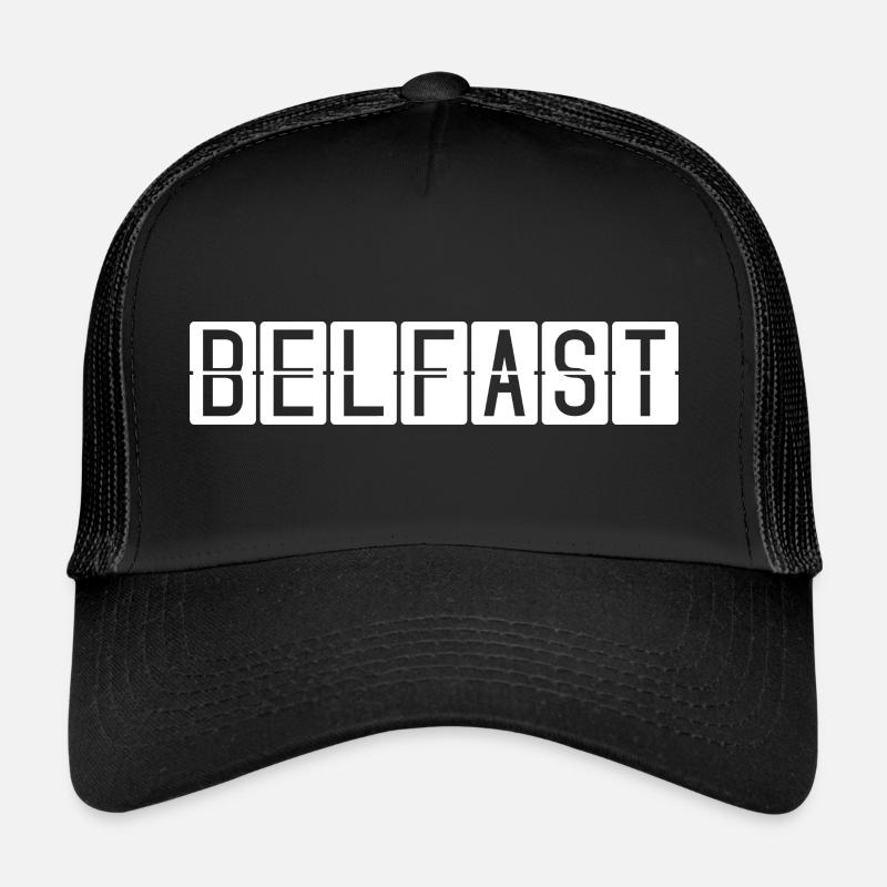 Belfast Flughafentafel Trucker Cap