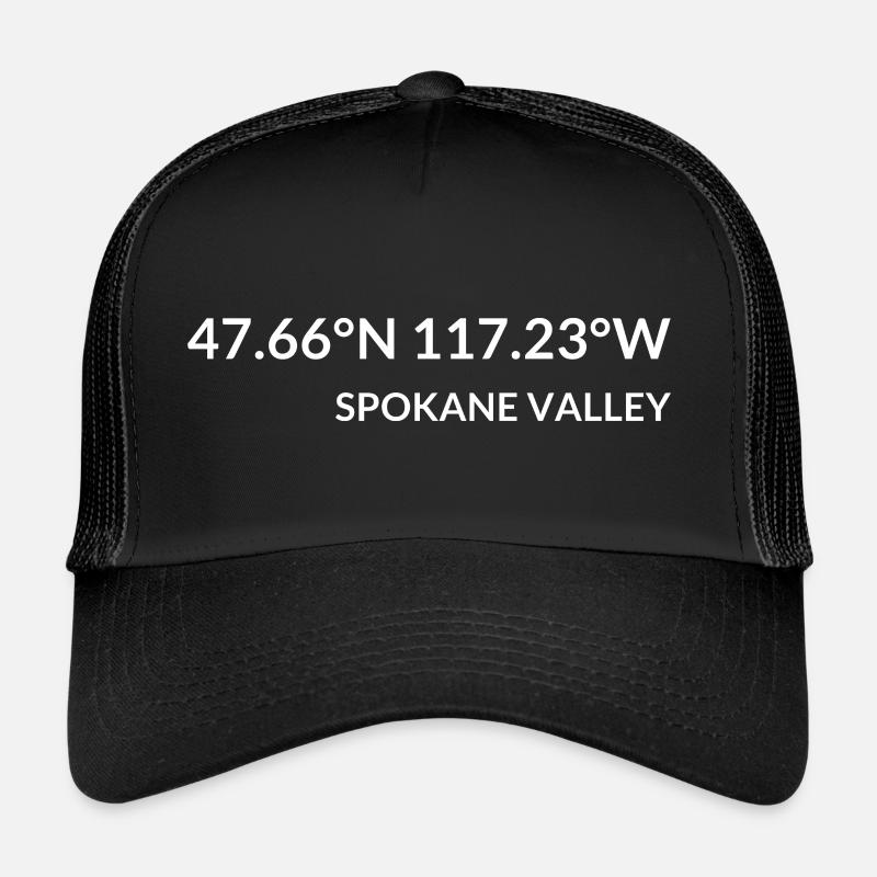 Coordonnées de Spokane Valley, Washington, États-Unis Casquette trucker 