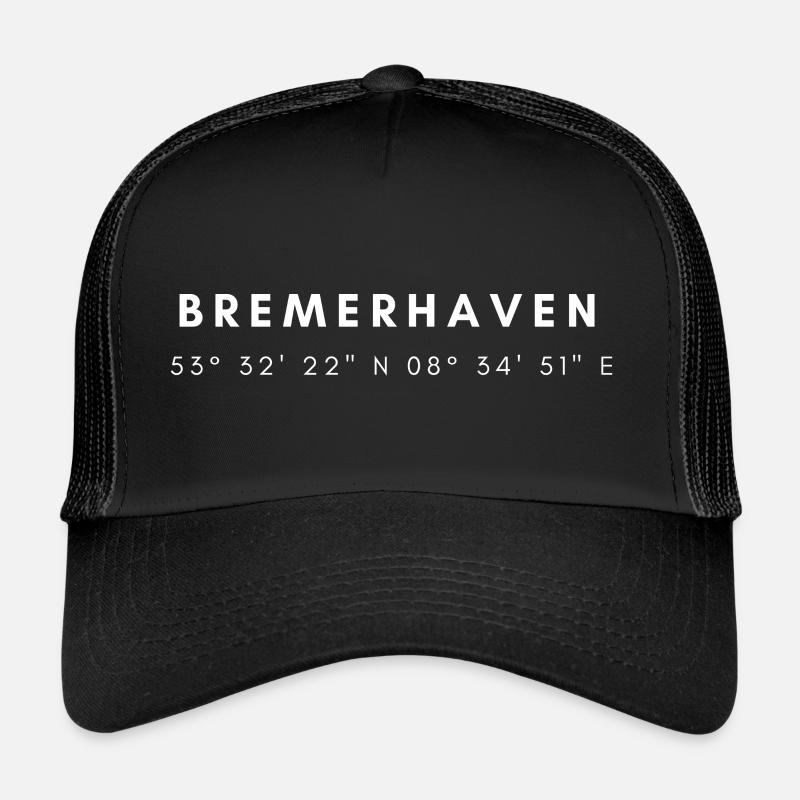 Coordonnées Bremerhaven Casquette trucker 