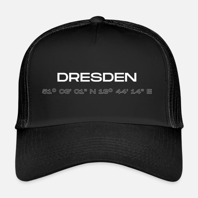 Dresden coordinates Trucker Cap