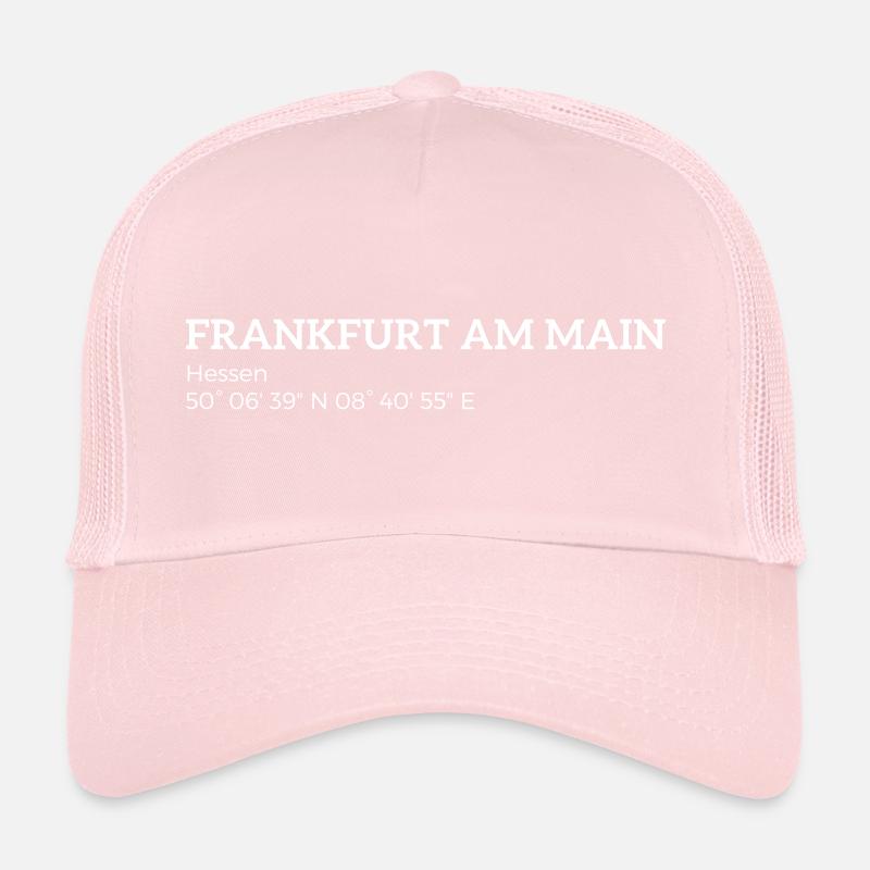 Frankfurt am Main Hesse coordinates Trucker Cap
