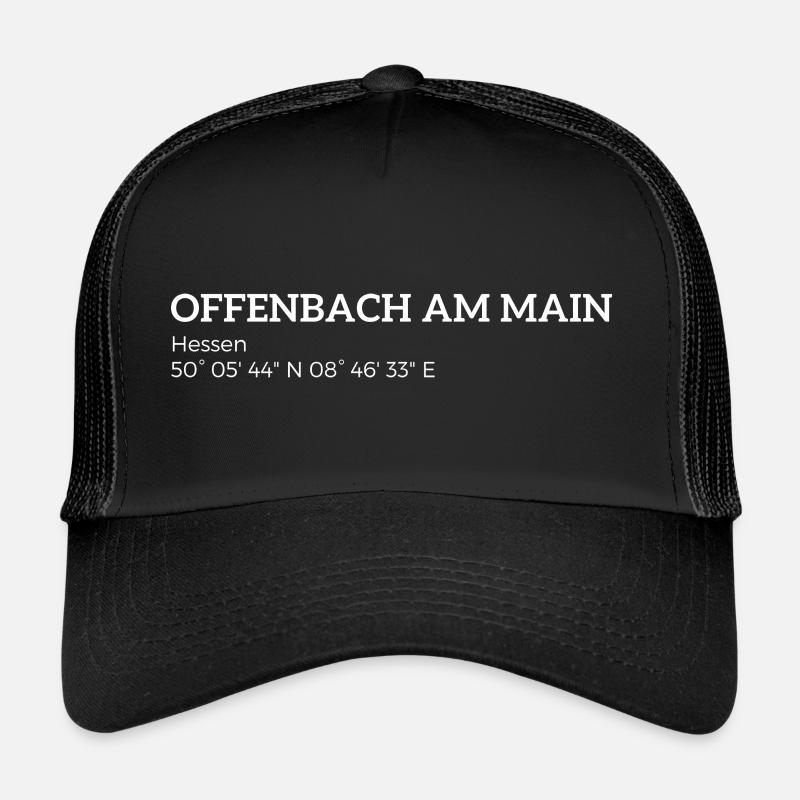 Offenbach am Main Hesse coordinates Trucker Cap