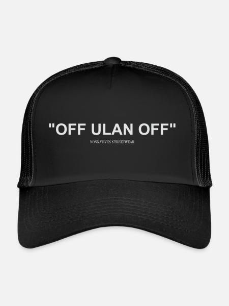 OFF ULAN OFF - Trucker Cap - Schwarz/Schwarz