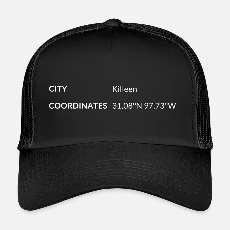 les coordonnées de Killeen, Texas, États-Unis Casquette trucker 