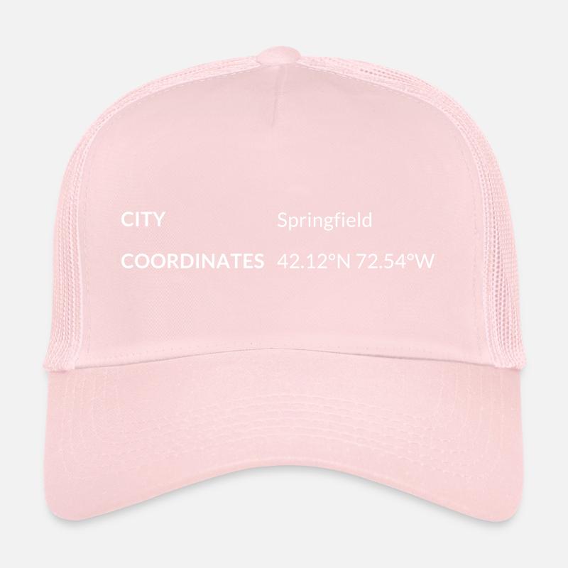 Springfield, Massachusetts, USA coordinates Trucker Cap