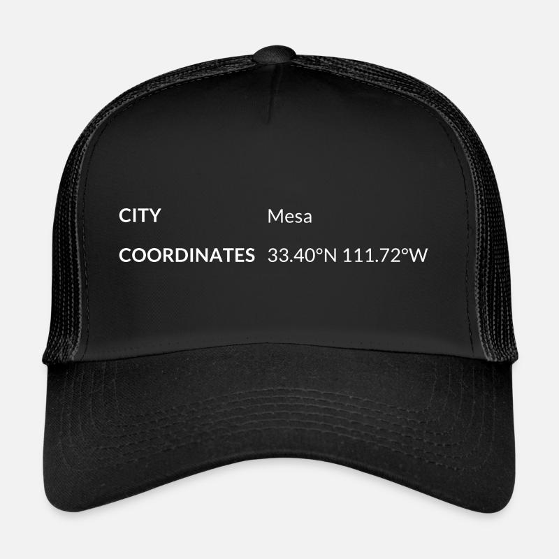 les coordonnées de Mesa, Arizona, États-Unis Casquette trucker 