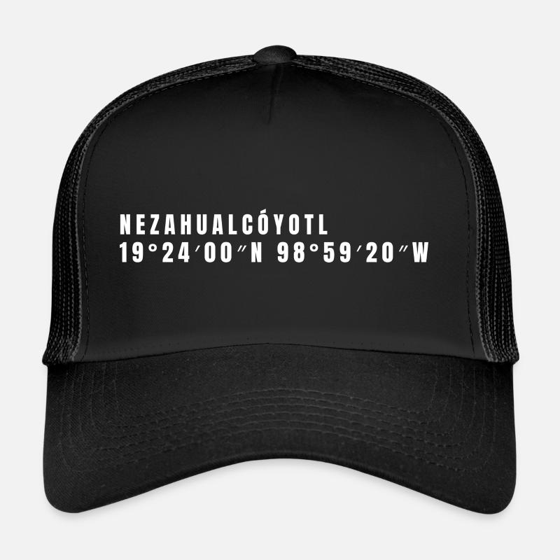 Coordonnées de l’État de Mexico Mexique Casquette trucker 