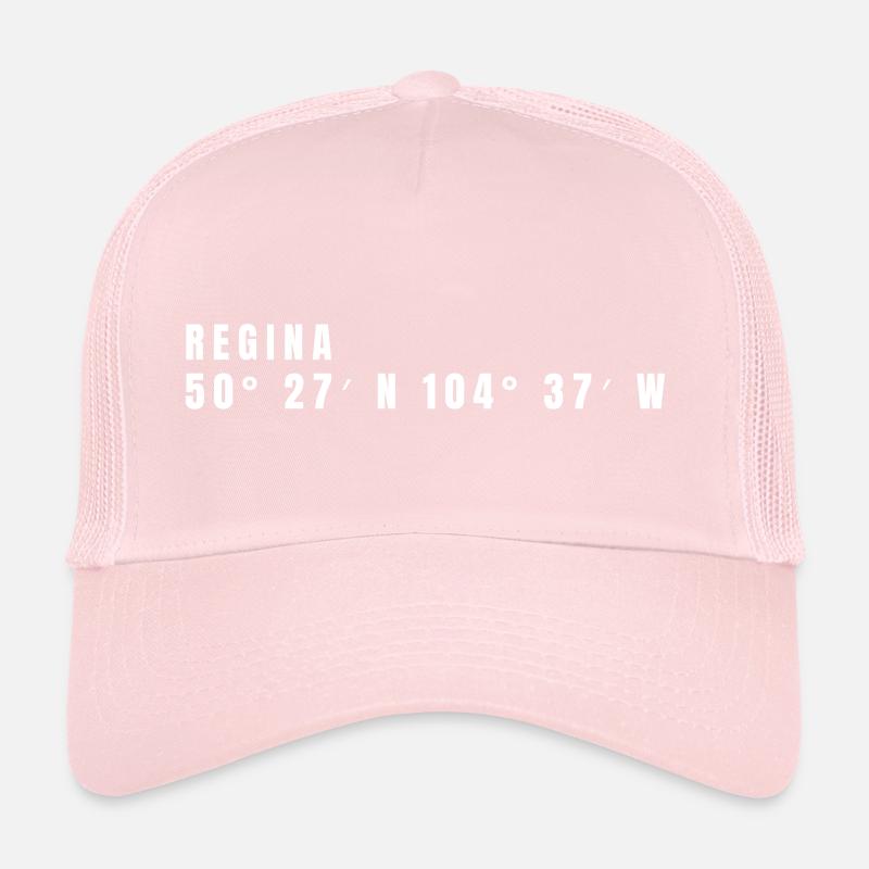 Regina Canada Coordinates Trucker Cap
