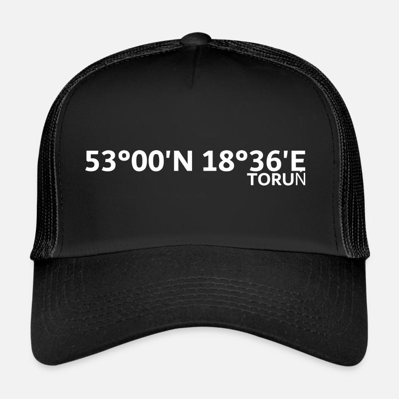 Toruń coordinates Trucker Cap