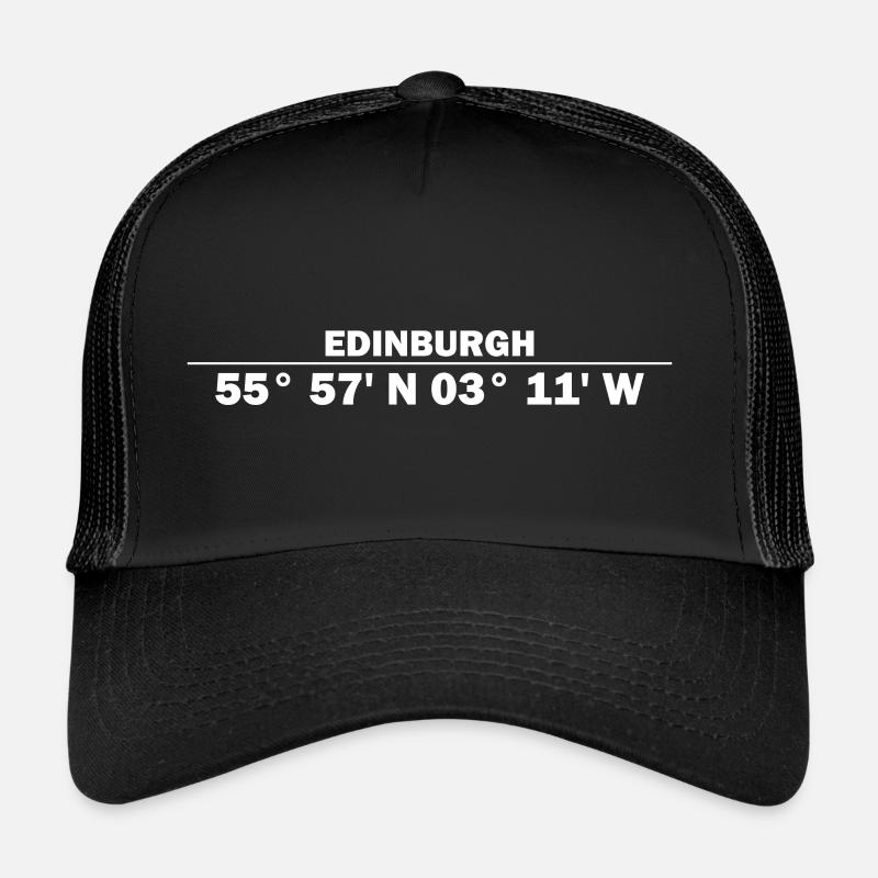 Coordonnées d’Édimbourg Casquette trucker 