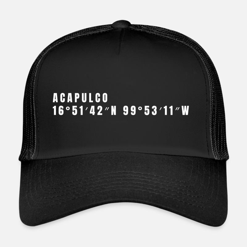 Guerrero Mexico Coordinates Trucker Cap