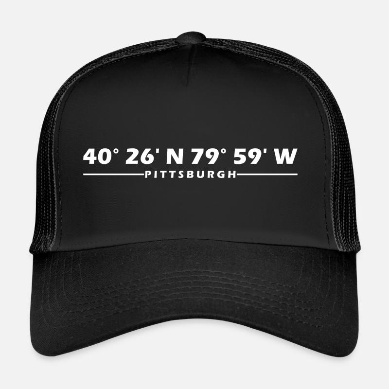 Coordonnées de Pittsburgh Casquette trucker 