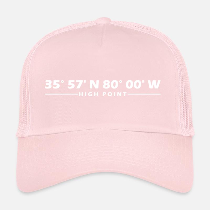 Coordonnées des points élevés Casquette trucker 